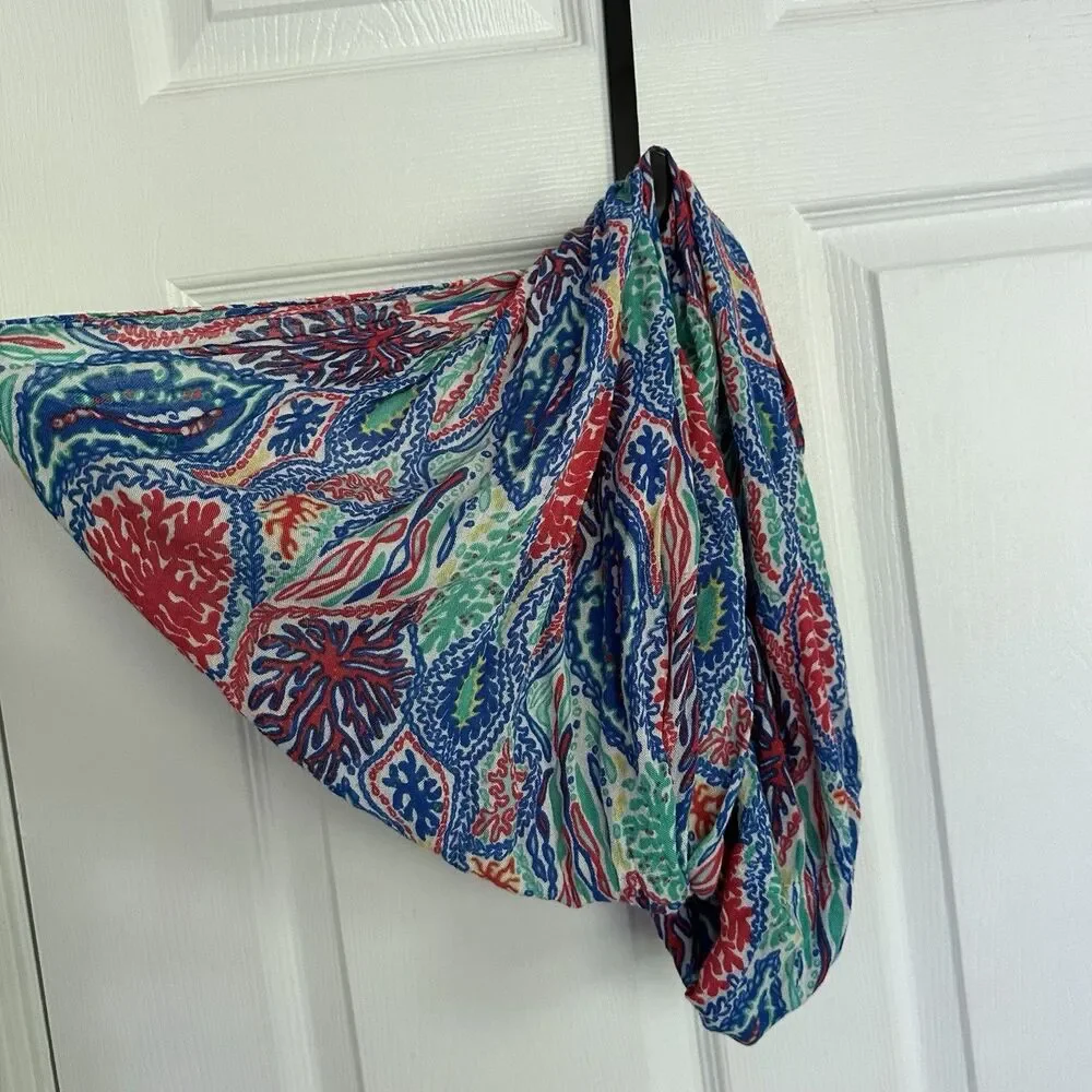 LILLY PULITZER Lightweight Infinity Scarf 100% Cotton Preppy Let Minnow Tropical